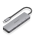 USB C DOCK AISENS 5 EN 1 HDMI 2XUSB A USB C USB C PD GRIS 15CM