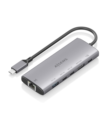 USB C DOCK AISENS 6 EN 1 HDMI RJ45 USB A 10G 2XUSB C 10G USB C PD 20CM