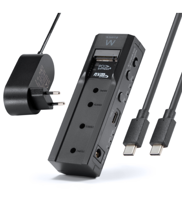 EWENT CLONADOR DUAL BAY HDD NVME M2 SSD CLONE CON 25 AND 35 SATA