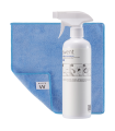 Kit de limpieza de pantallas Ewent EW5678, líquido de 500 ml sin alcohol ni amoniaco y paño de microfibra de 30 x 30 cm