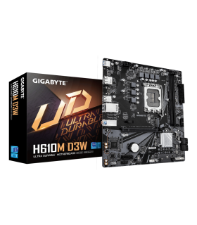 PLACA BASE GIGABYTE H610M D3W 1700 M ATX DDR5 PCIe 40 128GB 1GbE M2