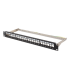 PATCH PANEL LANBERG 24 PUERTOS 1U RACK 19 FTP PARA MODULOS KEYSTONE NEGRO