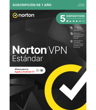 NORTON VPN STANDARD ES 1 USER 5 DEVICE 12MO GENERIC RSP MM GUM