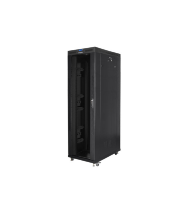 ARMARIO LANBERG RACK 19 42U 800X1200 FLAT PACK NEGRO PUERTA CRISTAL CON LCD