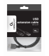 CABLE USB GEMBIRD DE EXTENSION MACHO HEMBRA 075M