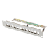 PATCH PANEL LANBERG 12 PUERTOS 1U RACK 10 FTP PARA MODULOS KEYSTONE GRIS