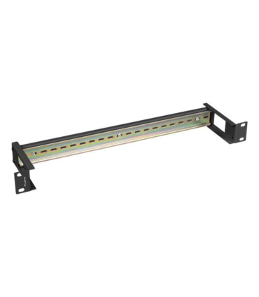 CARRIL DE MONTAJE DIN LANBERG 1U TS 35 PARA RACK 19 NEGRO