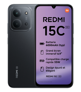 SMARTPHONE XIAOMI REDMI 15C 5G 4GB 128GB BLACK