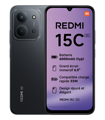 SMARTPHONE XIAOMI REDMI 15C 5G 4GB 128GB BLACK