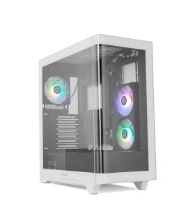 CAJA NOX HUMMER ETHER ATX SEMITORRE CRISTAL CURVO NEGRO BLANCO