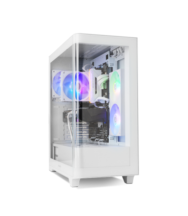 CAJA NOX HUMMER ETHER ATX SEMITORRE CRISTAL CURVO BLANCO