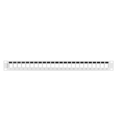 PATCH PANEL LANBERG 24 PUERTOS 1U RACK 19 PARA MODULOS KEYSTONE GRIS