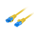 CABLE RED LANBERG CAT6A S FTP LSZH CCA 1M AMARILLO FLUKE PASSED