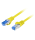 CABLE RED LANBERG CAT6A S FTP LSZH CCA 025M AMARILLO FLUKE PASSED