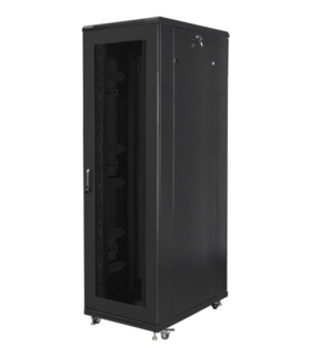 ARMARIO LANBERG RACK 19 42U 800X1000 FLAT PACK PUERTA PERFORADA NEGRO