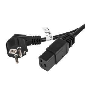 CABLE LANBERG ALIMENTACION CEE 7 7 A IEC 320 C19 18M 16A VDE NEGRO
