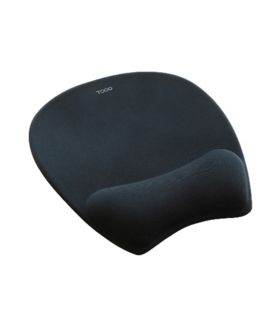 ALFOMBRILLA RATON TOOQ ERGONOMICA MEMORY FOAM NEGRO