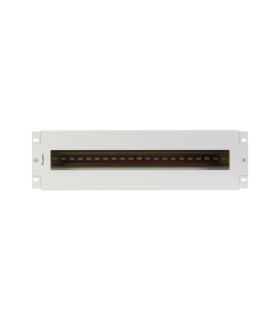 PANEL LANBERG DISTRIBUIDRO DE TENSION 19 3U CON RAIL DIN TS 35 GRIS