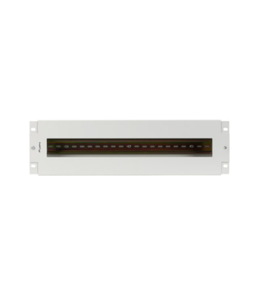 PANEL LANBERG DISTRIBUIDRO DE TENSION 19 3U CON RAIL DIN TS 35 GRIS