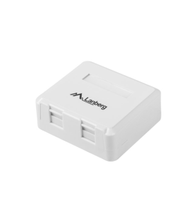 ROSETA DE SUPERFICIE LANBERG PARA 2 MODULOS KEYSTONE