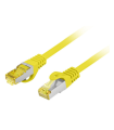 CABLE RED LANBERG LATIGUILLO CAT.6A S/FTP LSZH CU 1M AMARILLO FLUKE PASSED