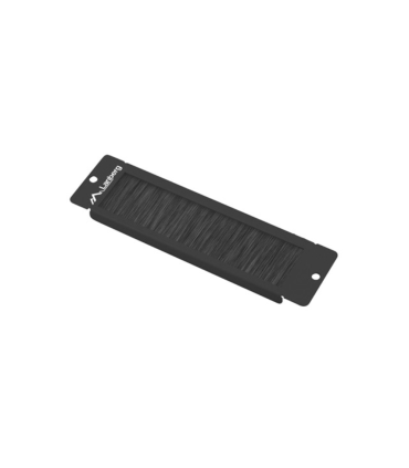 PANEL CEPILLO PASACABLES LANBERG PARA RACK 10 NEGRO