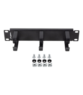 ORGANIZADOR DE CABLES LANBERG 3 ANILLAS 10 1U TIPO B NEGRO