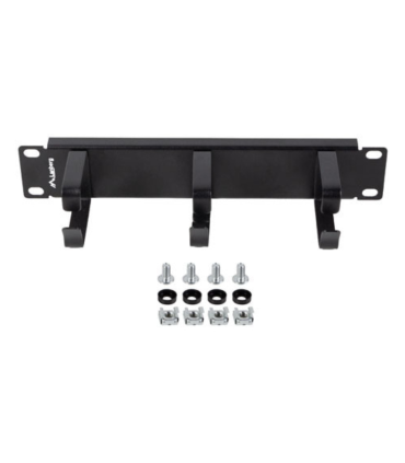ORGANIZADOR DE CABLES LANBERG 3 ANILLAS 10 1U TIPO B NEGRO