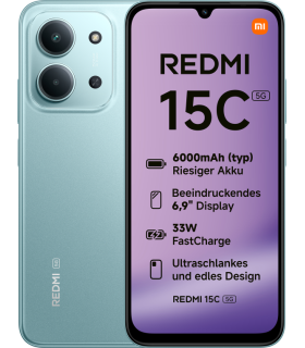 SMARTPHONE XIAOMI REDMI 15C 5G 4GB 128GB MINT GREEN