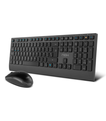 COMBO TECLADO RATON NOX LITE DUO INALAMBRICO ES NEGRO