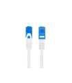 Cable red Lanberg Latiguillo CAT.6A S/FTP LSZH Cca 0.5M blanco Fluke Passed