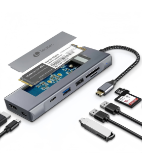 LEOTEC DOCKING STATION 8 1 CON CAJA EXTERNA SSD M2