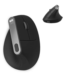 RATON ERGONOMICO SUBBLIM NATURE ERGO DUAL NEGRO BLUETOOTH BATERIA RECARGABLE