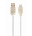 CABLE DE DATOS Y CARGA GEMBIRD 8 PINES DE CAUCHO PREMIUM, 1 M, BLANCO