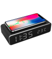 RELOJ DESPERTADOR GEMBIRD CON FUNCION DE CARGA INALMBRICA