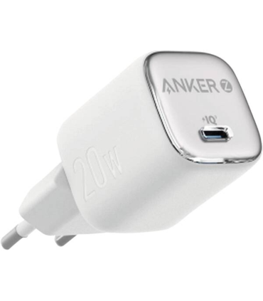 CARGADOR DE PARED ANKER ZOLO 20W 1 PUERTO USB C BLANCO