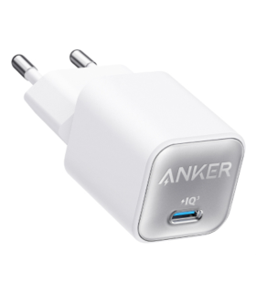 CARGADOR DE PARED ANKER ZOLO 30W 1 PUERTO USB C BLANCO