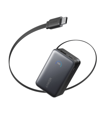 POWERBANK ANKER NANO 10000 MAH 45W CON CABLE USB C RETRACTIL