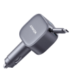 CARGADOR DE COCHE ANKER DE COCHE 75W CON CABLE USB-C RETRACTIL