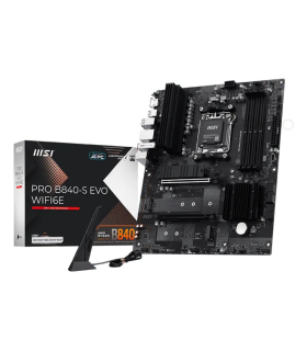 PLACA BASE MSI PRO B840 S EVO WIFI6E AM5 4XDDR5