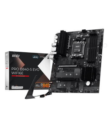 PLACA BASE MSI PRO B840 S EVO WIFI6E AM5 4XDDR5
