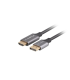 CABLE LANBERG DISPLAYPORT A HDMI 4K MACHO MACHO 1M NEGRO PLATA