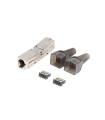 CONECTOR LANBERG ADAPTADOR 2X RJ45 CAT6A FTP PLUG 8P8C TOOL-LESS
