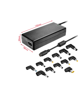 CARGADOR DE PORTATIL LEOTEC HOME 90W AUTOMATICO 12 CONECTORES 15 20V