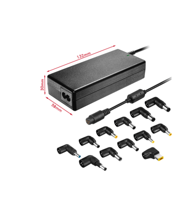 CARGADOR DE PORTATIL LEOTEC HOME 90W AUTOMATICO 12 CONECTORES 15 20V