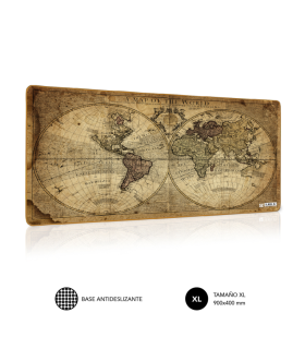 ALFOMBRILLA PROMO VINTAGE WORLD XL MOUSE PAD 900X400X3