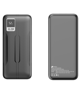 LEOTEC POWERBANK 20000MAH 225W PD20W NEG 1 USB C2USB A INC USB A A USB C