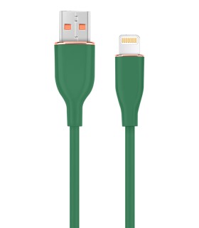 CABLE DE CARGA Y DATOS GEMBIRD DE SILICONA PREMIUM DE 8 CLAVIJAS 15 M VERDE