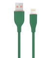 CABLE DE CARGA Y DATOS GEMBIRD DE SILICONA PREMIUM DE 8 CLAVIJAS 1,5 M VERDE