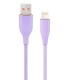 CABLE DE CARGA Y DATOS GEMBIRD DE SILICONA PREMIUM DE 8 CLAVIJAS 15 M VIOLETA